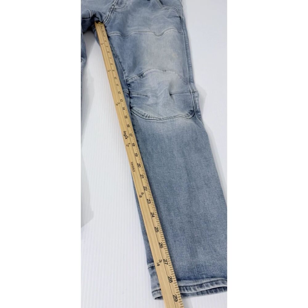 G Star Raw Men's Blue Jeans Size 34x30 (Fit 34x29) 5620 3D Zip Knee Skinny Denim - Picture 4 of 13